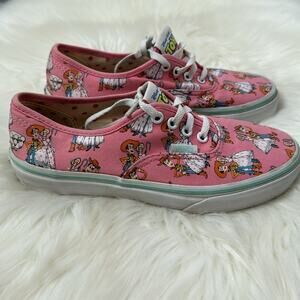 Vans Girls Pixar Toy Story Bo Peep Woody Shoe Sz 3 Pink Lace Up Disney Vacation